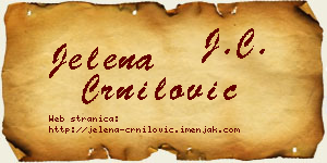 Jelena Crnilović vizit kartica